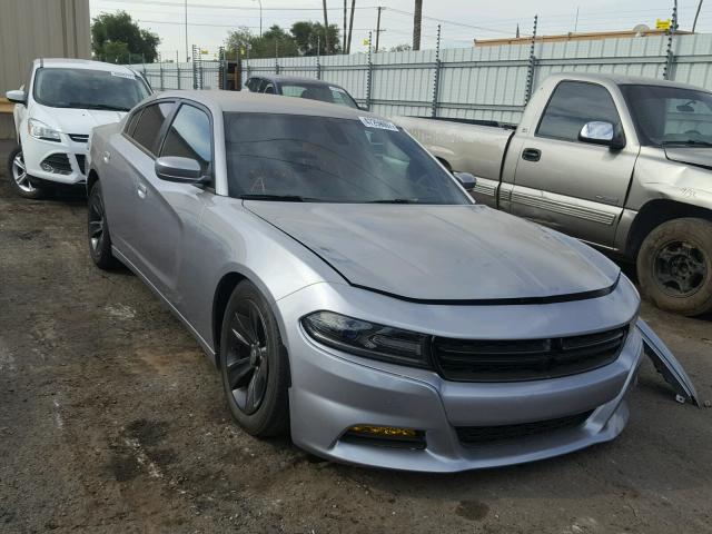 2C3CDXHG1FH870277 - 2015 DODGE CHARGER SX GRAY photo 1