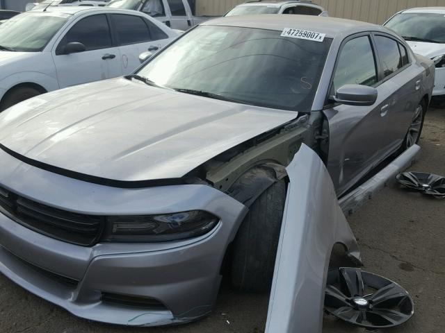 2C3CDXHG1FH870277 - 2015 DODGE CHARGER SX GRAY photo 9