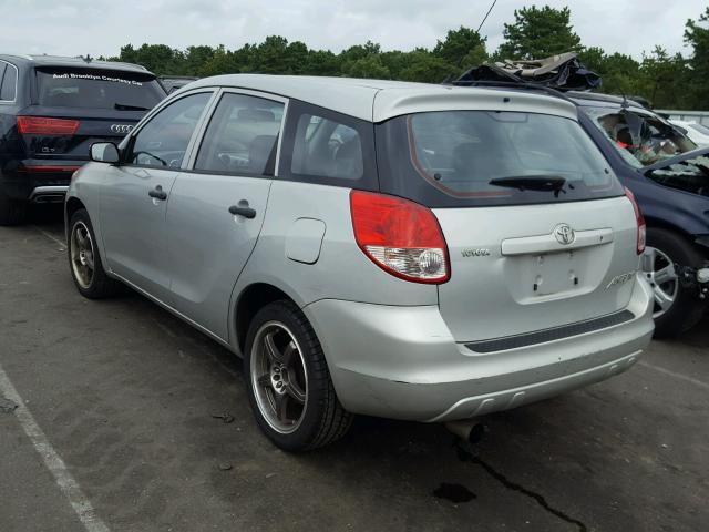 2T1KR32E73C014450 - 2003 TOYOTA MATRIX SILVER photo 3