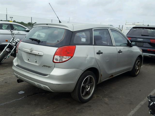 2T1KR32E73C014450 - 2003 TOYOTA MATRIX SILVER photo 4