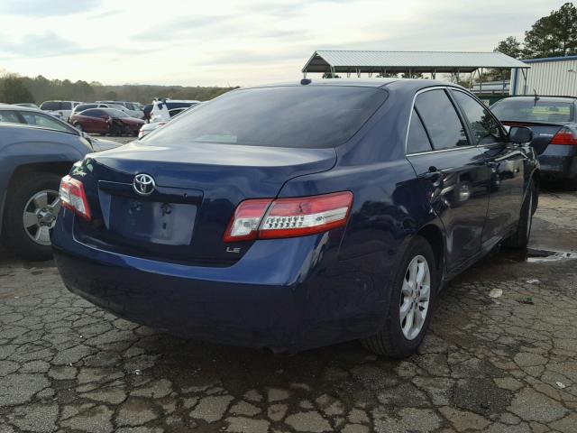 4T1BF3EKXAU556311 - 2010 TOYOTA CAMRY BASE BLUE photo 4