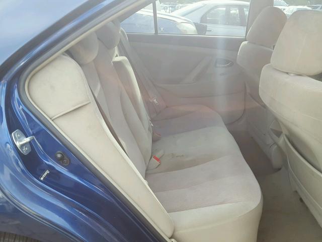 4T1BF3EKXAU556311 - 2010 TOYOTA CAMRY BASE BLUE photo 6