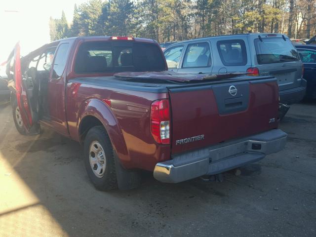 1N6BD06T57C433849 - 2007 NISSAN FRONTIER K RED photo 3