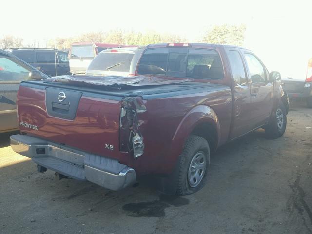 1N6BD06T57C433849 - 2007 NISSAN FRONTIER K RED photo 4