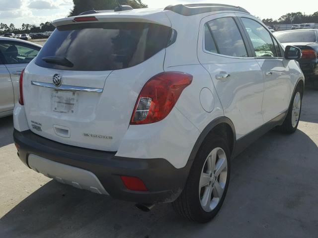 KL4CJASB4GB685692 - 2016 BUICK ENCORE WHITE photo 4