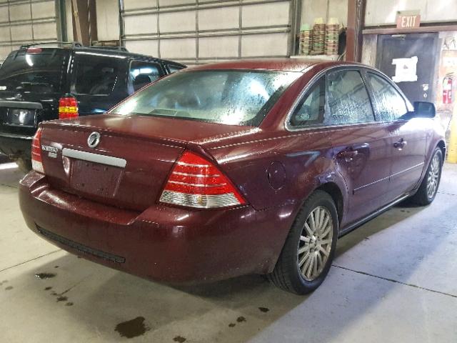1MEFM42195G600895 - 2005 MERCURY MONTEGO PR 栗色 照片 4