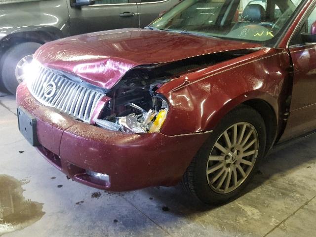 1MEFM42195G600895 - 2005 MERCURY MONTEGO PR 栗色 照片 9