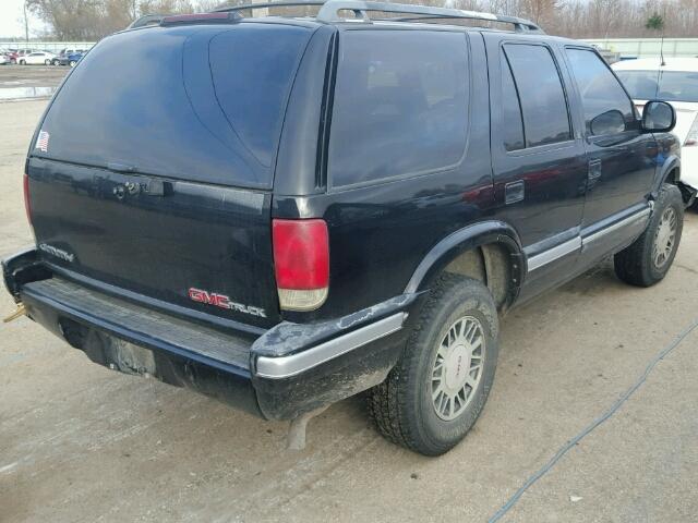 1GKDT13W4T2524120 - 1996 GMC JIMMY BLACK photo 4