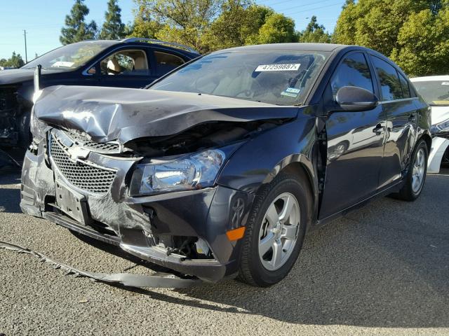 1G1PC5SB1E7448935 - 2014 CHEVROLET CRUZE LT BLUE photo 2