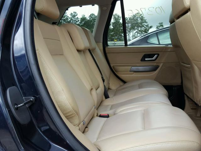 SALSF25416A921024 - 2006 LAND ROVER RANGE ROVE BLUE photo 6