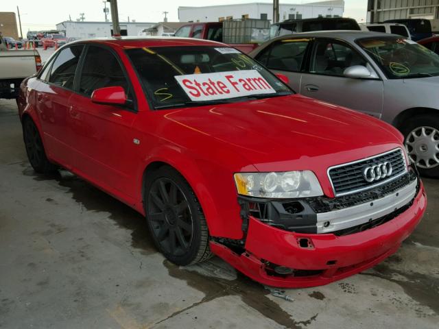 WAULC68E24A242261 - 2004 AUDI A4 1.8T QU RED photo 1