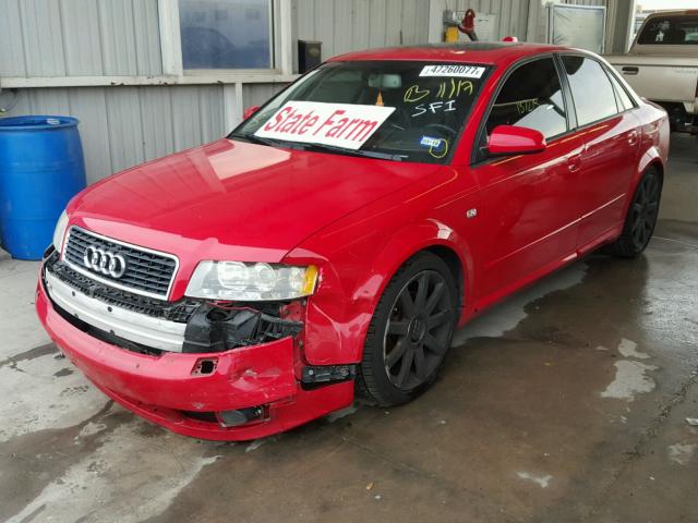 WAULC68E24A242261 - 2004 AUDI A4 1.8T QU RED photo 2