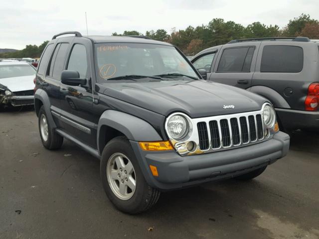 1J4GL48K95W532543 - 2005 JEEP LIBERTY SP BLUE photo 1