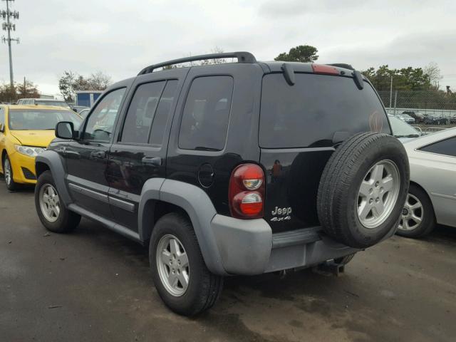 1J4GL48K95W532543 - 2005 JEEP LIBERTY SP BLUE photo 3