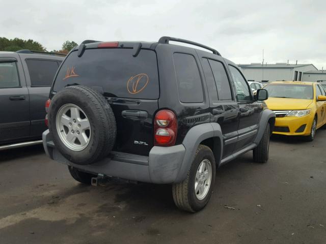 1J4GL48K95W532543 - 2005 JEEP LIBERTY SP BLUE photo 4