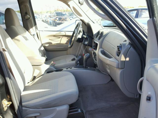 1J4GL48K95W532543 - 2005 JEEP LIBERTY SP BLUE photo 5