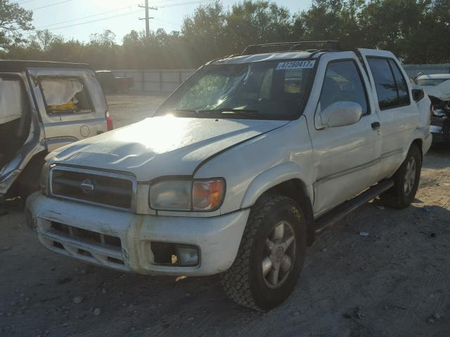 JN8DR09X31W577230 - 2001 NISSAN PATHFINDER WHITE photo 2