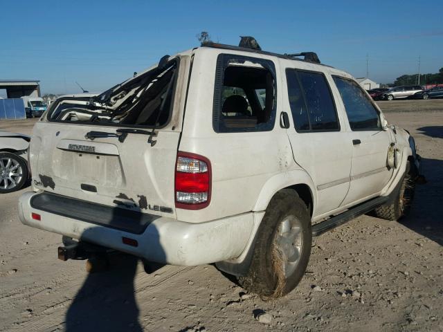 JN8DR09X31W577230 - 2001 NISSAN PATHFINDER WHITE photo 4