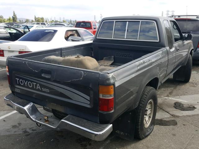 JT4VN13G2P5104508 - 1993 TOYOTA PICKUP 1/2 GRAY photo 4