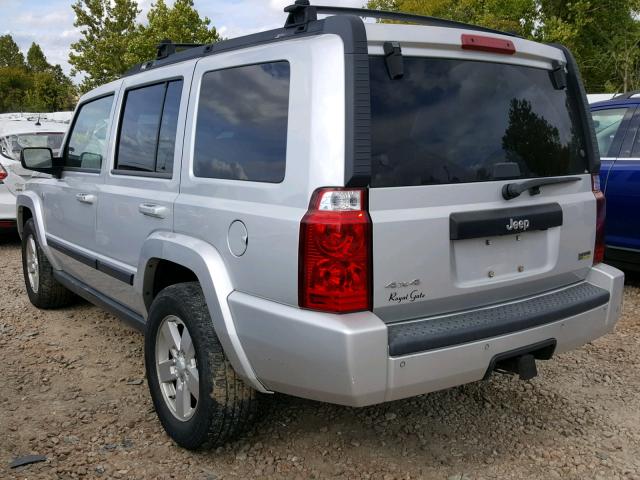1J8HG48P17C528865 - 2007 JEEP COMMANDER SILVER photo 3