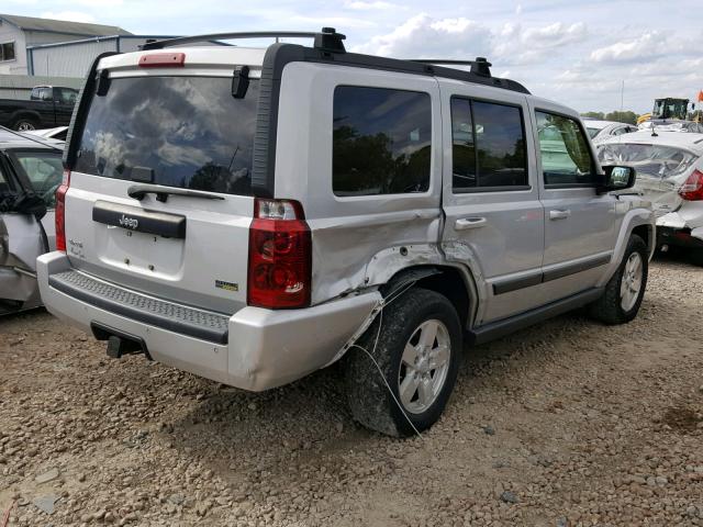 1J8HG48P17C528865 - 2007 JEEP COMMANDER SILVER photo 4