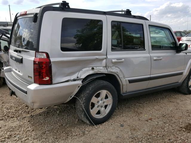 1J8HG48P17C528865 - 2007 JEEP COMMANDER SILVER photo 9