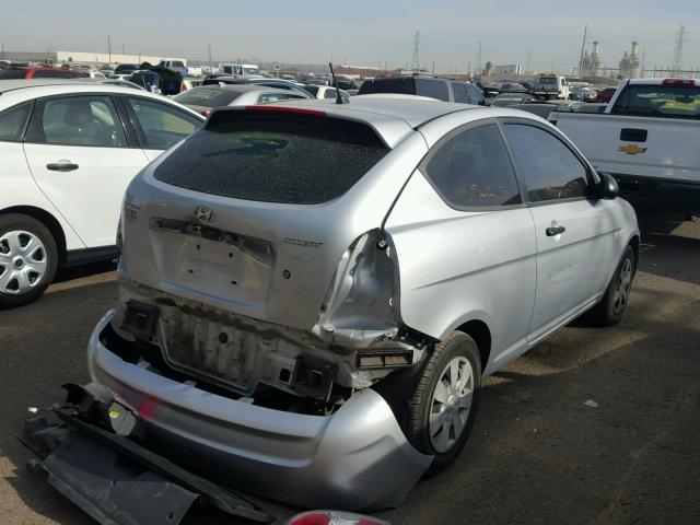 KMHCM36C79U125566 - 2009 HYUNDAI ACCENT GS SILVER photo 4