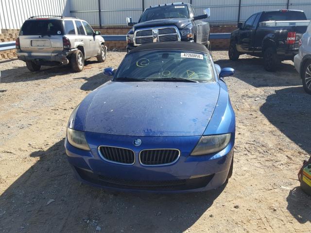 4USBU33566LW68537 - 2006 BMW Z4 3.0 BLUE photo 9