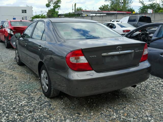 4T1BE32K14U807406 - 2004 TOYOTA CAMRY LE GRAY photo 3