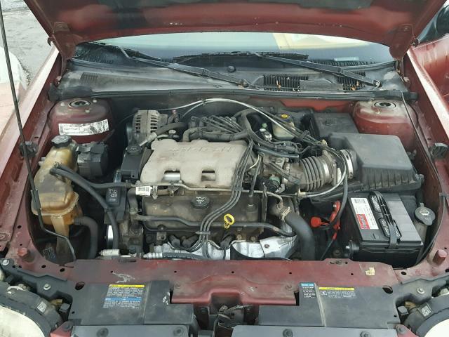 1G1ND52J63M578333 - 2003 CHEVROLET MALIBU BURGUNDY photo 7