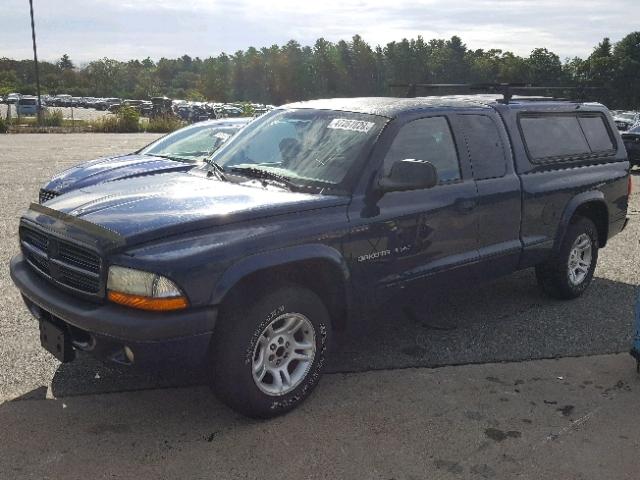 1B7GL32X62S566754 - 2002 DODGE DAKOTA SPO BLUE photo 2