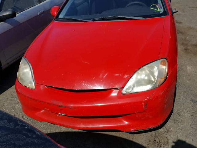 JHMZE1373YT004043 - 2000 HONDA INSIGHT RED photo 9