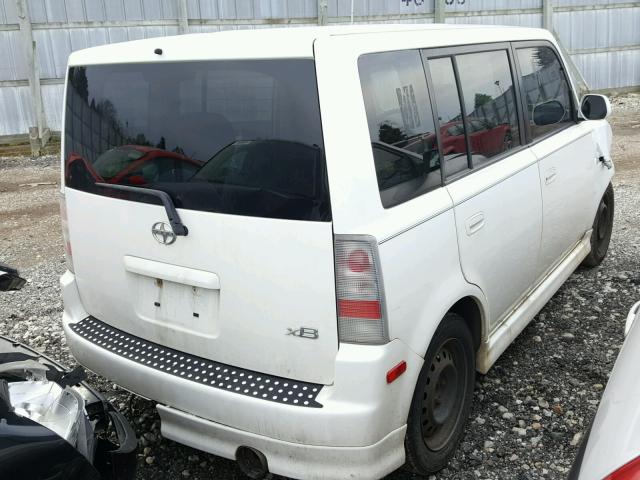 JTLKT324364086430 - 2006 TOYOTA SCION XB Blanco foto 4