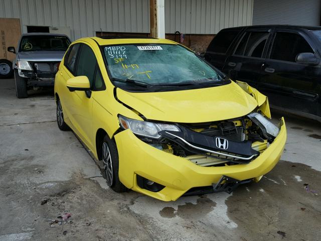 3HGGK5H80FM773199 - 2015 HONDA FIT EX YELLOW photo 1