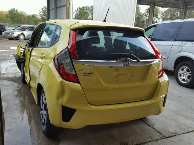 3HGGK5H80FM773199 - 2015 HONDA FIT EX YELLOW photo 3