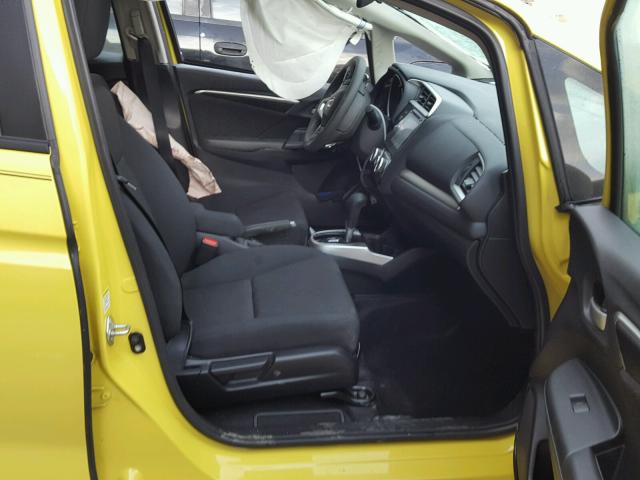 3HGGK5H80FM773199 - 2015 HONDA FIT EX YELLOW photo 5