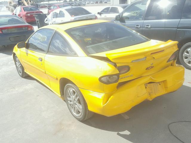 1G1JH12F327453701 - 2002 CHEVROLET CAVALIER L YELLOW photo 3