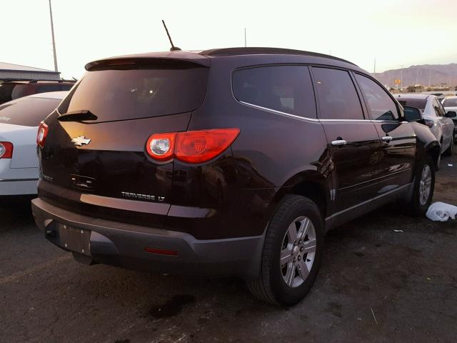 1GNLRFED3AS112161 - 2010 CHEVROLET TRAVERSE L PURPLE photo 4