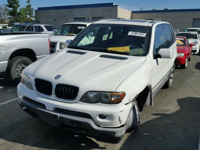 5UXFA13594LU25661 - 2004 BMW X5 3.0I WHITE photo 2