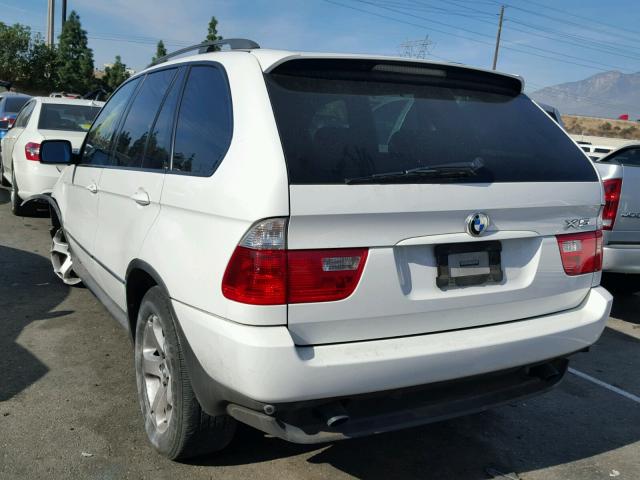 5UXFA13594LU25661 - 2004 BMW X5 3.0I WHITE photo 3