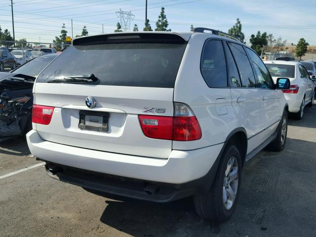 5UXFA13594LU25661 - 2004 BMW X5 3.0I WHITE photo 4