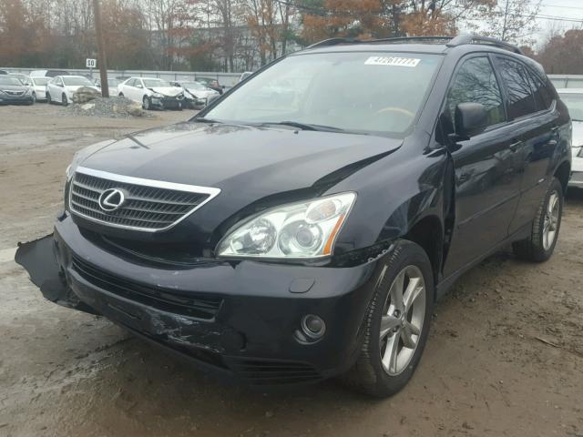 JTJHW31U372030447 - 2007 LEXUS RX 400H BLACK photo 2