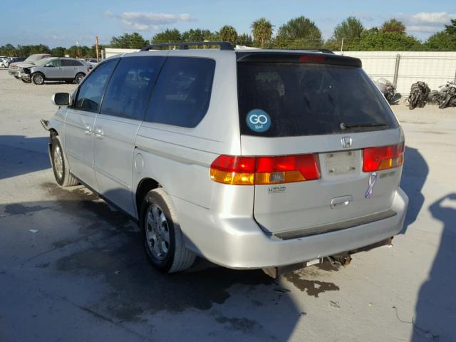 2HKRL18682H512995 - 2002 HONDA ODYSSEY EX SILVER photo 3