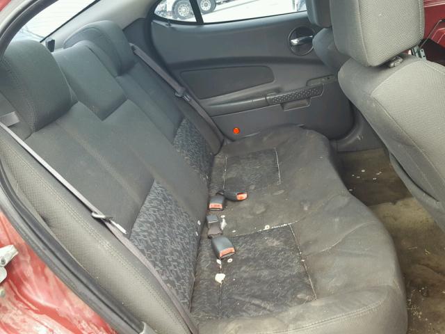 2G2WP522X41149161 - 2004 PONTIAC GRAND PRIX RED photo 6