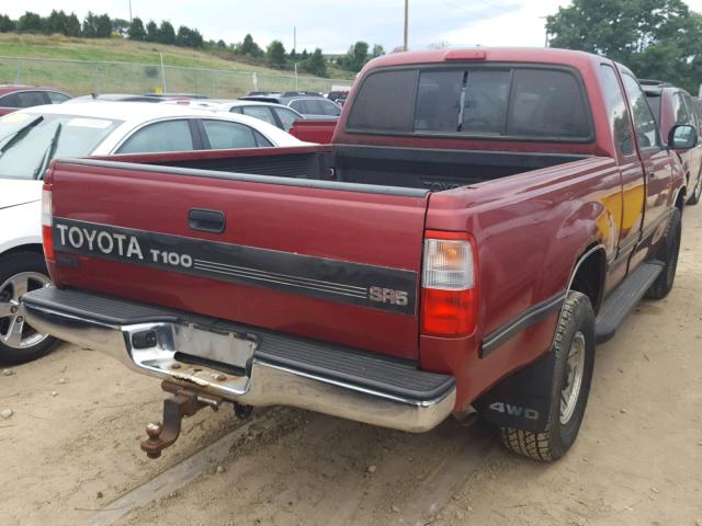 JT4UN24D9T0031098 - 1996 TOYOTA T100 XTRAC MAROON photo 4