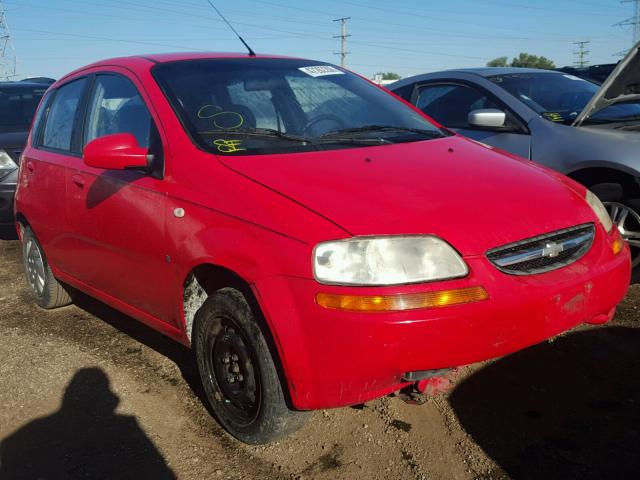 KL1TD666X8B023017 - 2008 CHEVROLET AVEO BASE Կարմիր լուսանկար 1