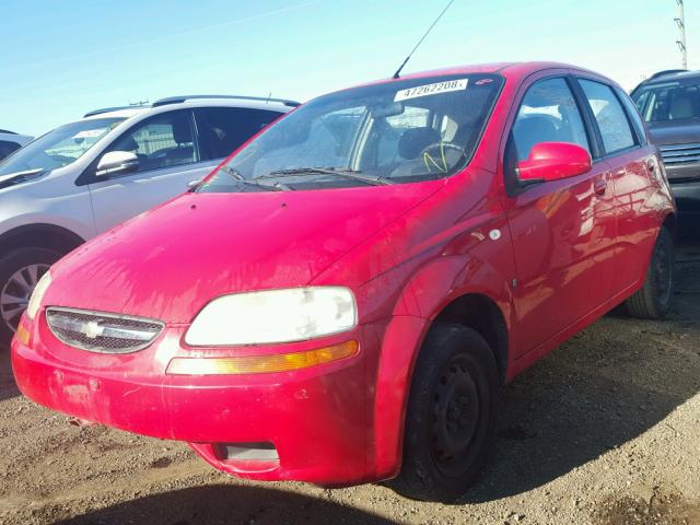 KL1TD666X8B023017 - 2008 CHEVROLET AVEO BASE Կարմիր լուսանկար 2