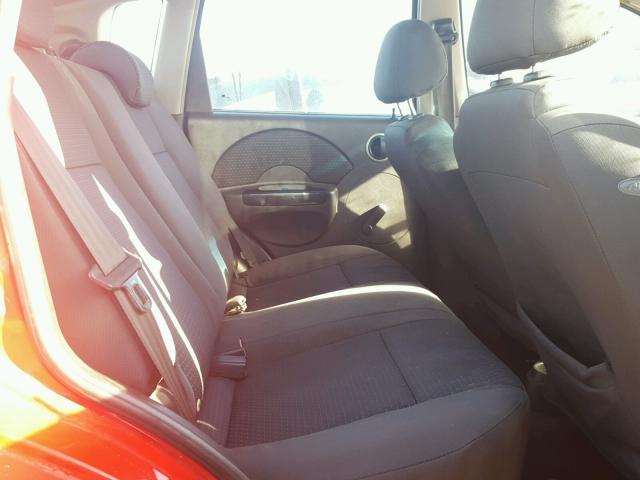 KL1TD666X8B023017 - 2008 CHEVROLET AVEO BASE Կարմիր լուսանկար 6