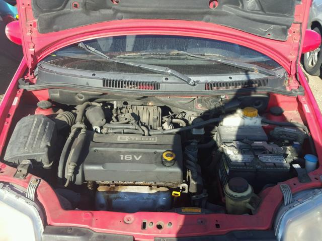 KL1TD666X8B023017 - 2008 CHEVROLET AVEO BASE Կարմիր լուսանկար 7