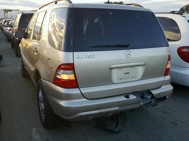 4JGAB57E83A431452 - 2003 MERCEDES-BENZ ML 350 GOLD photo 3